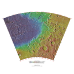 Topographical map of Hellas quadrangle