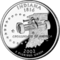 إنديانا quarter dollar coin