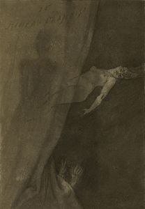 The Crimson Curtain (ca. 1887-93) heliogravure, aquatint and soft varnish (23.7 × 16.5 cm) Art Institute of Chicago