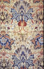 Acanthus embroidered panel, designed Morris, 1890