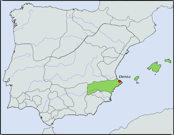 Taifa Kingdom of Dénia, c. 1037.
