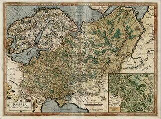 Russia, Mercator, 1595
