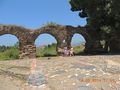 Roman aqueduct ruin