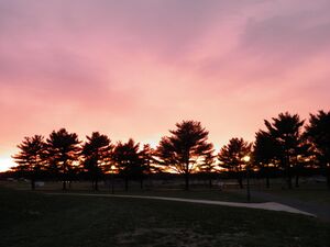 Rowan College of South Jersey in Sewell at sunset, November 2010