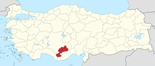 موقع محافظة قرةمان في تركيا