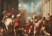 Ratto delle Sabine "The Rape of the Sabines", Jacopo Ligozzi (c.1565-1627)