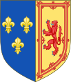 Royal arms of Mary as Queen of Scots and Queen consort of France