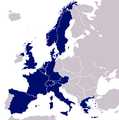 1961 (13 members): Spain joins and Yugoslavia leaves (1989 borders)