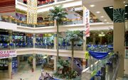 Interior of the “RIO” Shopping Centre, one of the largest modern shopping centres in the city