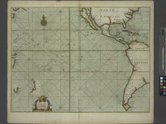 Map of the Pacific Ocean during European Exploration, circa 1702–1707