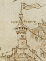 Galata Tower after Cristoforo Buondelmonti, late 1480s
