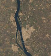 صورة فضائية لمدينة دسوق