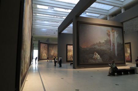 Mucha's الملحمة السلاڤية today in the National Gallery of Prague