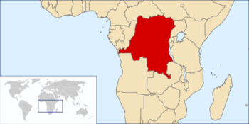 Location of الكونغو