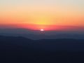 Sunset over the Alps from Mount Hotham, Victoria.