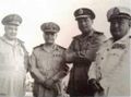 قادة جيوش الجمهورية العربية المتحدة خلال المناورة البحرية المشتركة