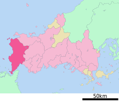 Location of Shimonoseki