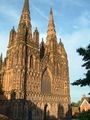 The West Front of Lichfield Cathedral.