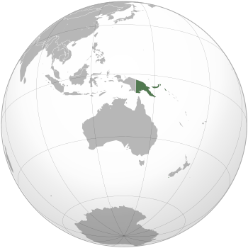موقع پاپوا غينيا الجديدة
