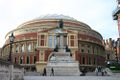B. Memorial (1863) to The Great Exhibition of 1851 by Joseph Durham. The uppermost statue is of Prince Consort Albert; all five statues are electrotypes. The memorial stands before Royal Albert Hall in London, England.[2][3]