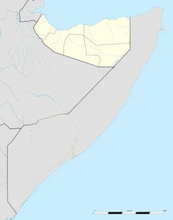 Borama is located in أرض الصومال
