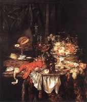 Abraham van Beyeren (ca. 1620-1690), Banquet Still Life (c. 1660), Los Angeles County Museum of Art