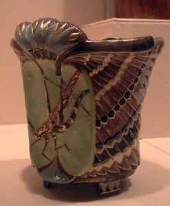 Glazed earthenware vase by Émile Gallé (1880–1885) (Metropolitan Museum)