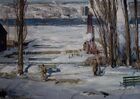 George Bellows, A Morning Snow--Hudson River, 1910