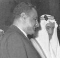 الرئيس جمال والملك فيصل