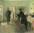 Ilya Repin, They did not Expect Him, 1884-1888.