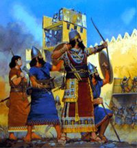 الرماة البابليون يحاصرون القدس.