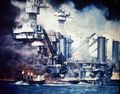 Pearl Harbor. Rescuing survivors from USS Virginia