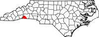 Map of North Carolina highlighting بولك