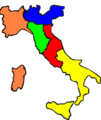 خريطة ايطاليا عام 1859