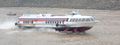 A Meteor in China on the Yangtze River, running downstream fast on its hydrofoils.