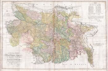 Map of the Bengal Subah in 1776