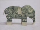 Dollar bill elephant, an example of moneygami