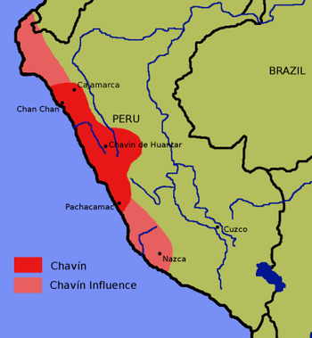 منطقة التشاڤين، وكذلك المناطق التي أثر فيها التشاڤين.