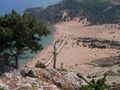 Tsampika beach on the east coast