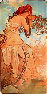 Decorative panel from The Seasons - 'Summer (1896)