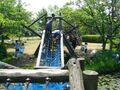 Playground incorporating aquatic plant life. Sawara, Japan.