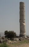 Ruins and a column.