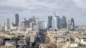 La Défense seen from the Arc de Triomphe