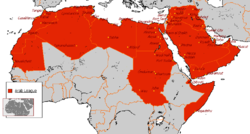 خريطة الجامعة العربية