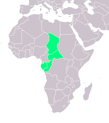 Location of أفريقيا الإستوائية الفرنسية