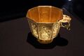 Famous octagonal gold cup from the Belitung shipwreck