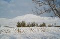 Snow Covered Hill Near Hanna Urak