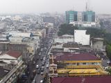 Cityscape around Jalan Irian Barat, Medan.