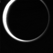 Titan occultation of the Sun from 0.9 مليون كم