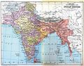 The British Indian Empire in 1893, after the annexation of Upper Burma and incorporation of Baluchistan